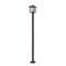 Z-Lite Aspen 1 Light Outdoor Post Mounted Fixture, Oil Rubbed Bronze And Clear Seedy 554PHBS-536P-ORB - alternate 2